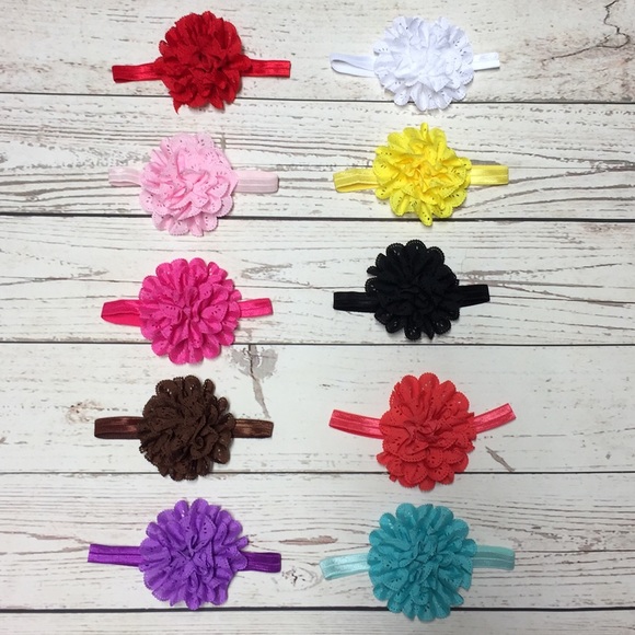 NEW Adorable Baby Flower Headband / Various Colors - Picture 4 of 4